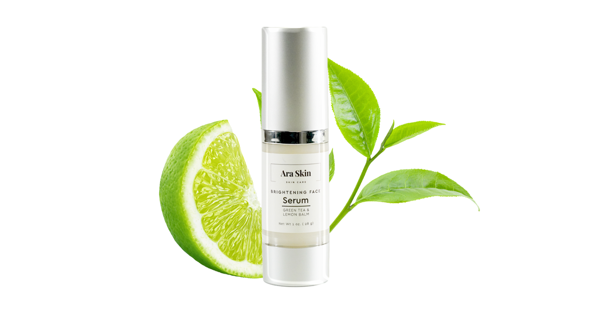 BRIGHTENING FACE SERUM GREEN TEA & LEMON BALM